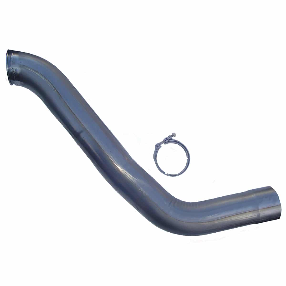 Industrial Injection Dodge Downpipe and Clamp For 03-04 5.9L Cummins HX40 Style 4