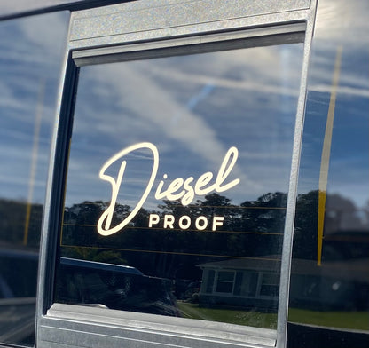 Diesel Proof Vehicle Sticker