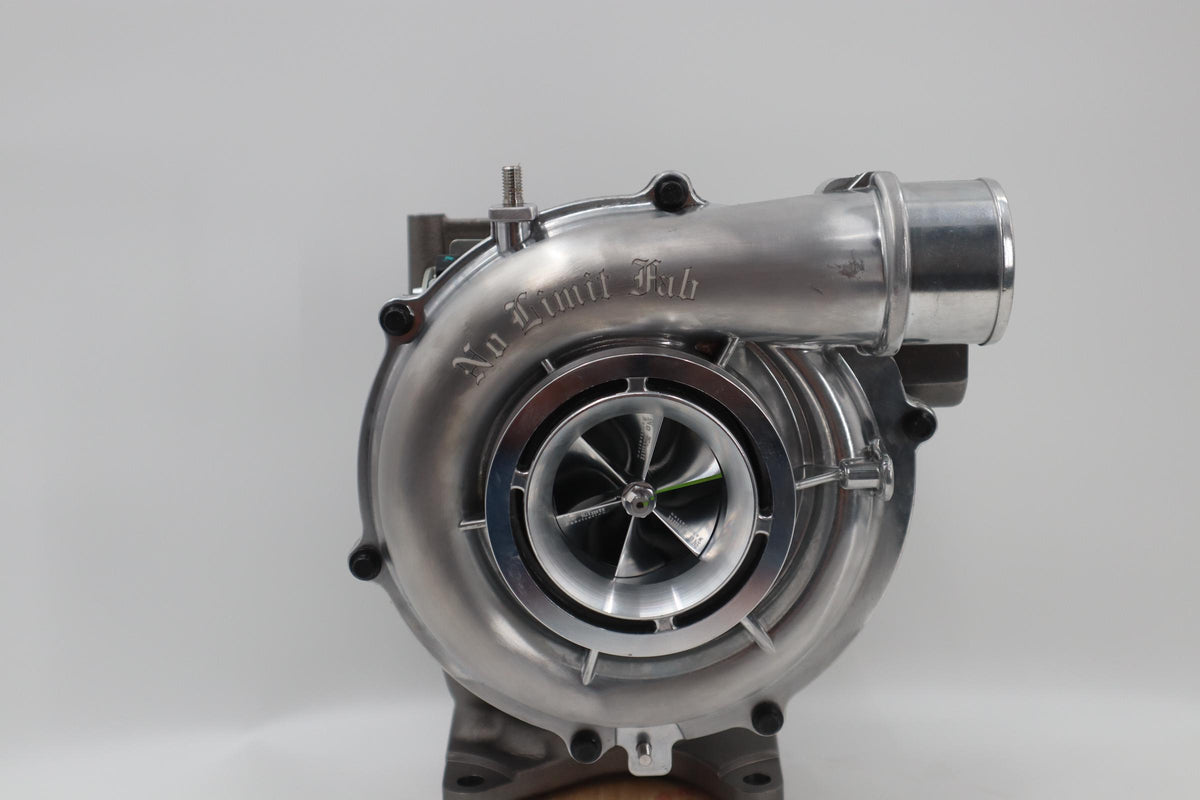 No Limit Drop in Factory Replacement Turbo Charger for LLY-LMM 6.6L Duramax 65mm Compressor, 66mm Turbine with Whistle Option