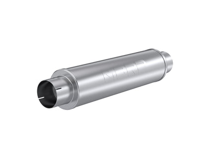 MBRP 4in. inlet/outlet. Quiet tone muffler. 24in. body. 6in. diameter. 30in. overall M1004