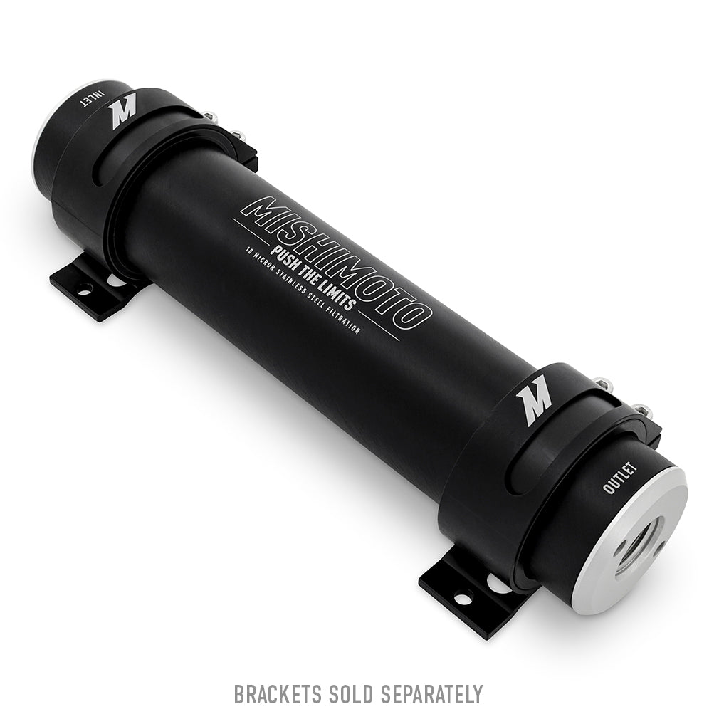Mishimoto High-Flow-10AN Fuel Filter, 10-Micron Stainless-Steel Insert