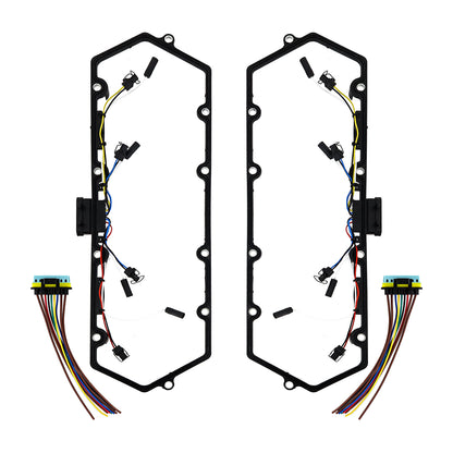 Mishimoto Glow Plug Harness & Valve Cover Gasket Set, fits Ford Powerstroke 7.3L 1999-2003