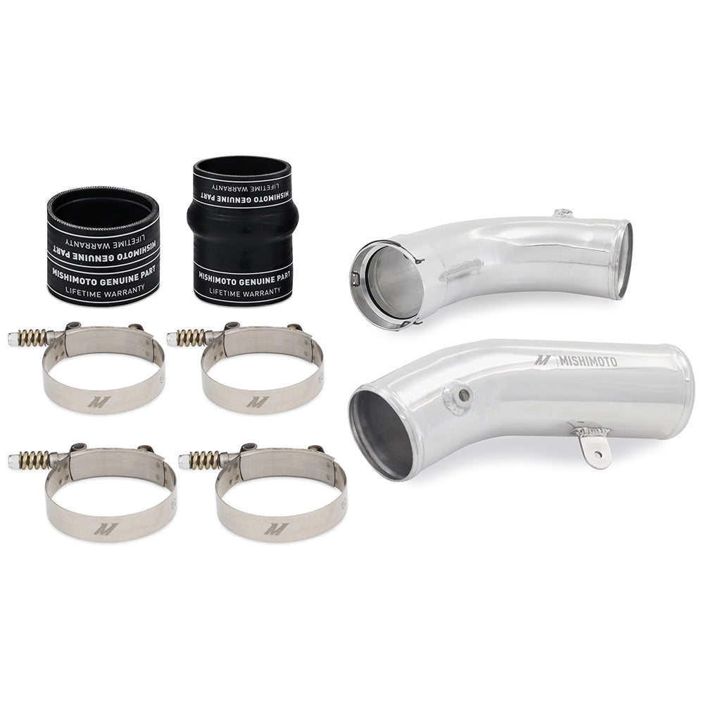 Mishimoto Intercooler Pipe Kit, Polished, Cold-side, fits Chevrolet/GMC 6.6L Duramax 17-19