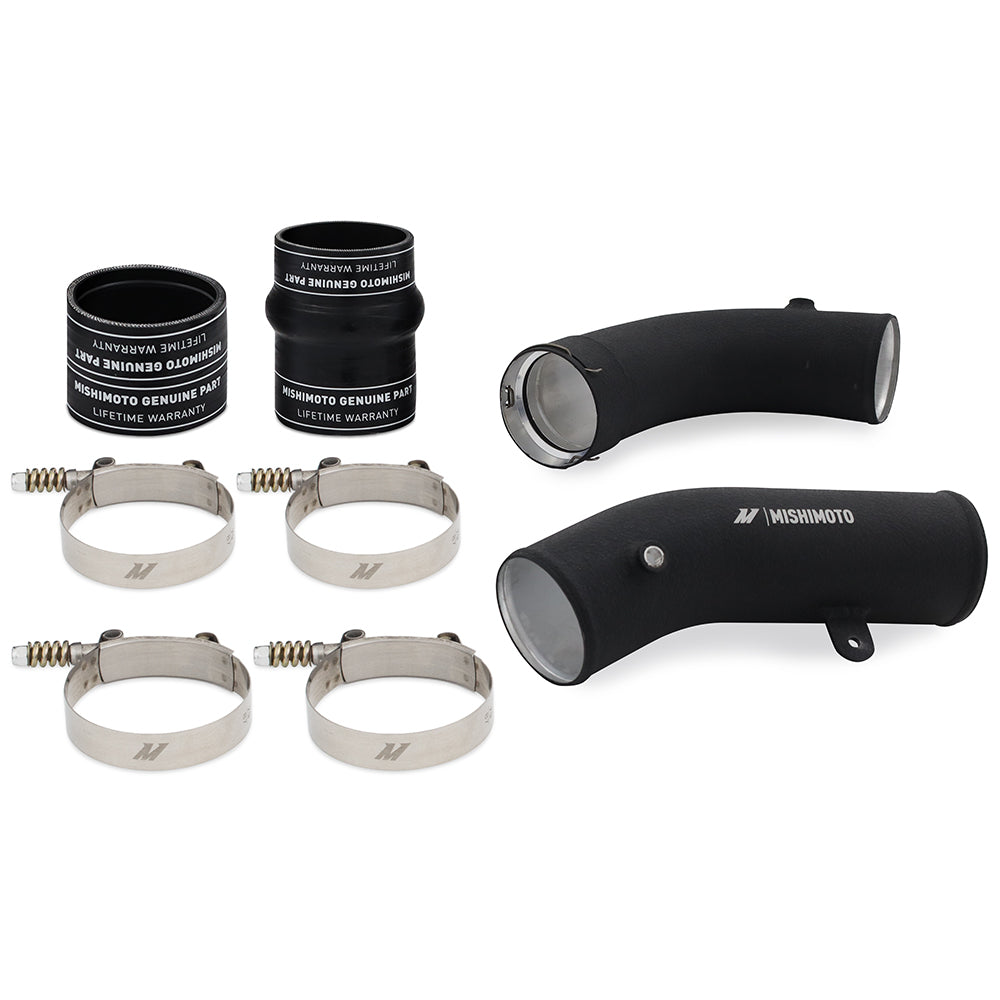 Mishimoto Intercooler Pipe Kit, Black, Cold-side, fits Chevrolet/GMC 6.6L Duramax 2017-19