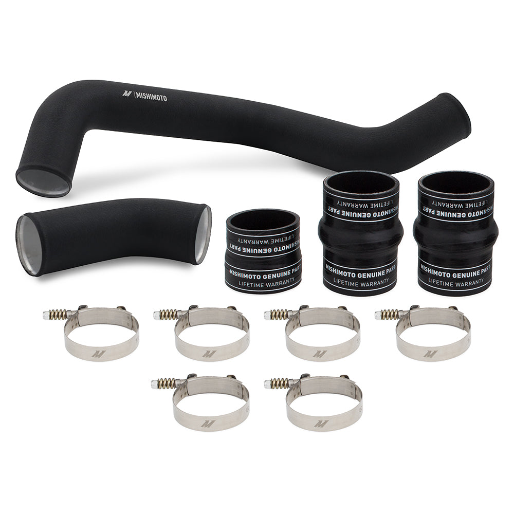 Mishimoto Intercooler Pipe Kit, Black, Hot-side, fits Chevrolet/GMC 6.6L Duramax 2017-2019