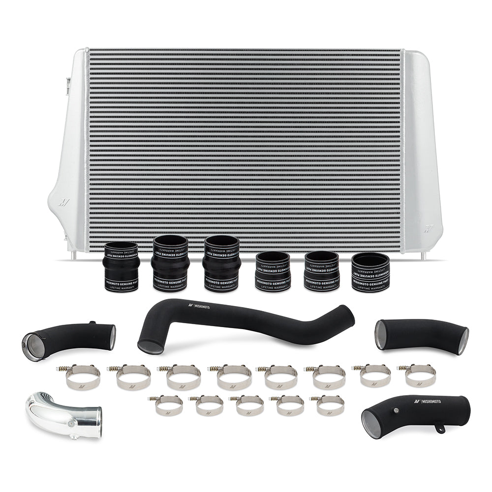 Mishimoto Intercooler Kit, Silver/Black, fits Chevrolet/GMC 6.6L Duramax L5P 2017-2019