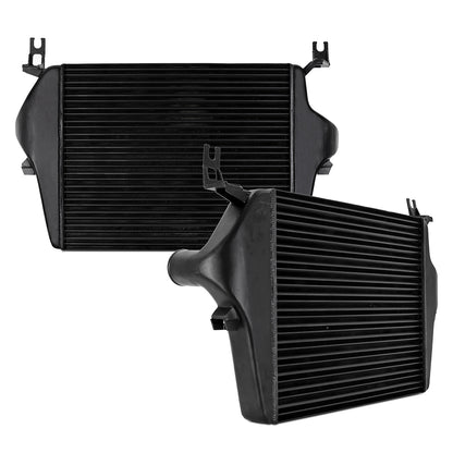 Mishimoto Cast End Tank Replacement Intercooler, Black, fits Ford 6.0L Powerstroke 2003-07