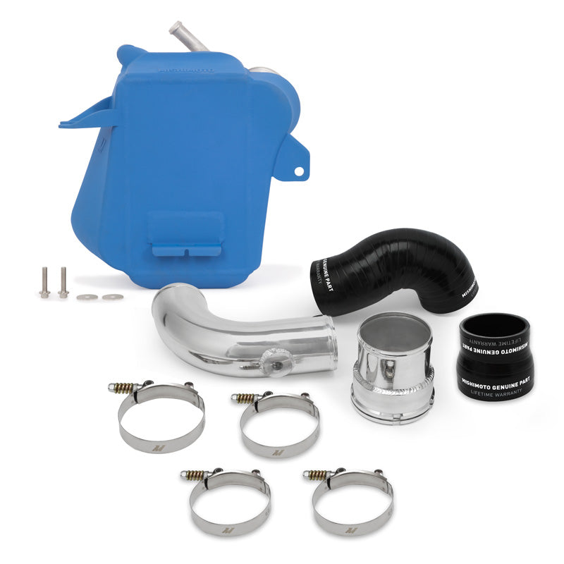 Mishimoto Air-to-Water Intercooler, Blue, fits Ford 6.7L Powerstroke 2017+