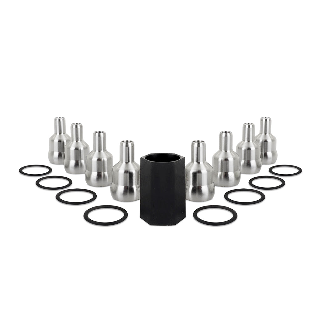 Mishimoto High-Pressure Oil Rail Ball Tube Set, fits 2004.5-2007 Ford 6.0L Powerstroke