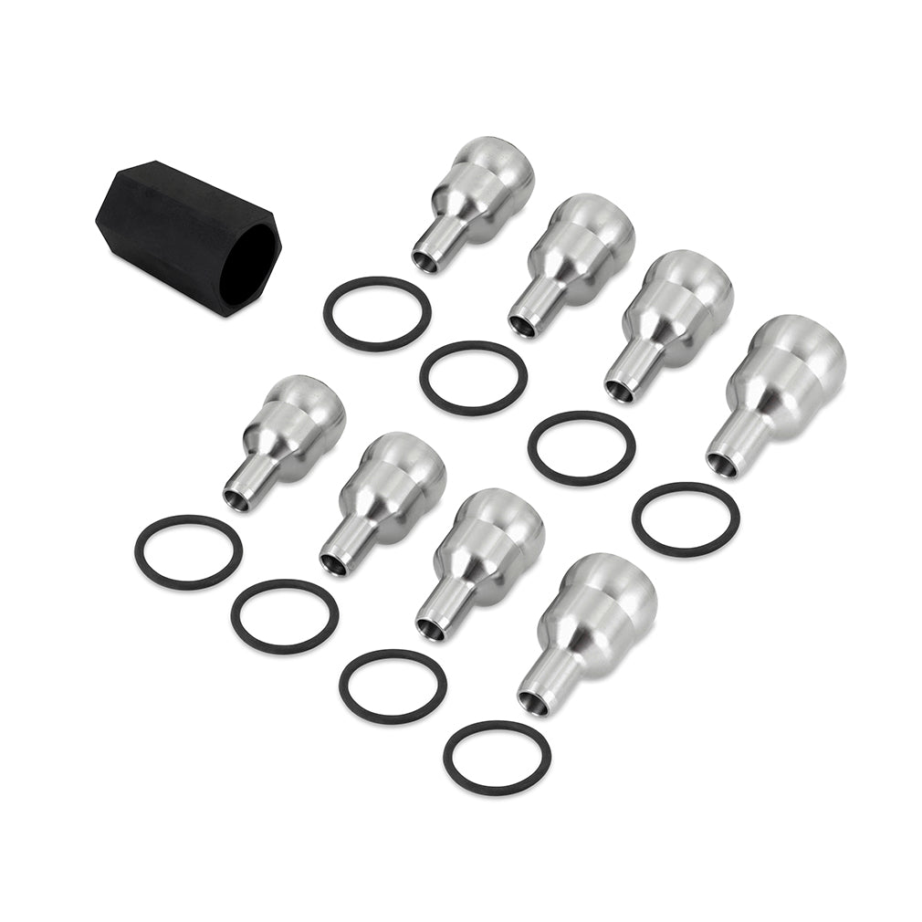 Mishimoto High-Pressure Oil Rail Ball Tube Set, fits 2004.5-2007 Ford 6.0L Powerstroke