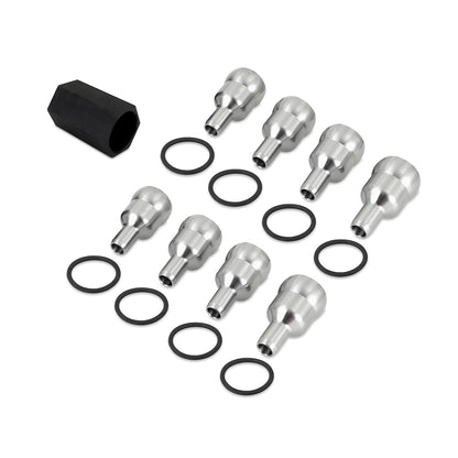 Mishimoto High-Pressure Oil Rail Ball Tube Set, fits 2004.5-2007 Ford 6.0L Powerstroke