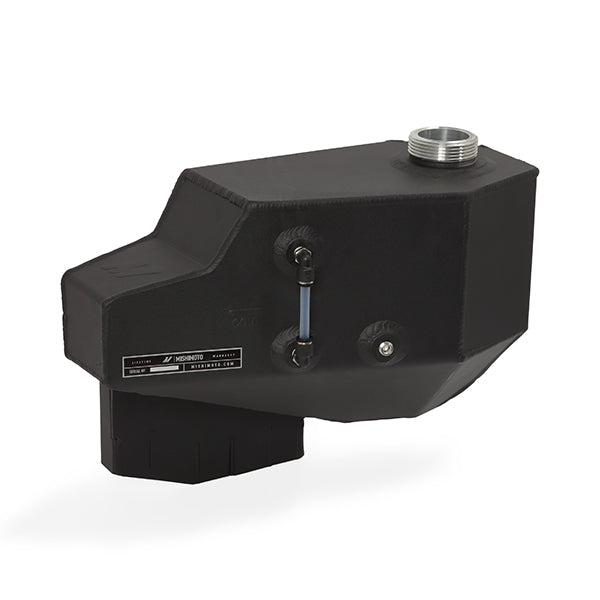 Mishimoto Aluminum Degas Tank, Black, fits Ford 6.4L Powerstroke 2008-2010