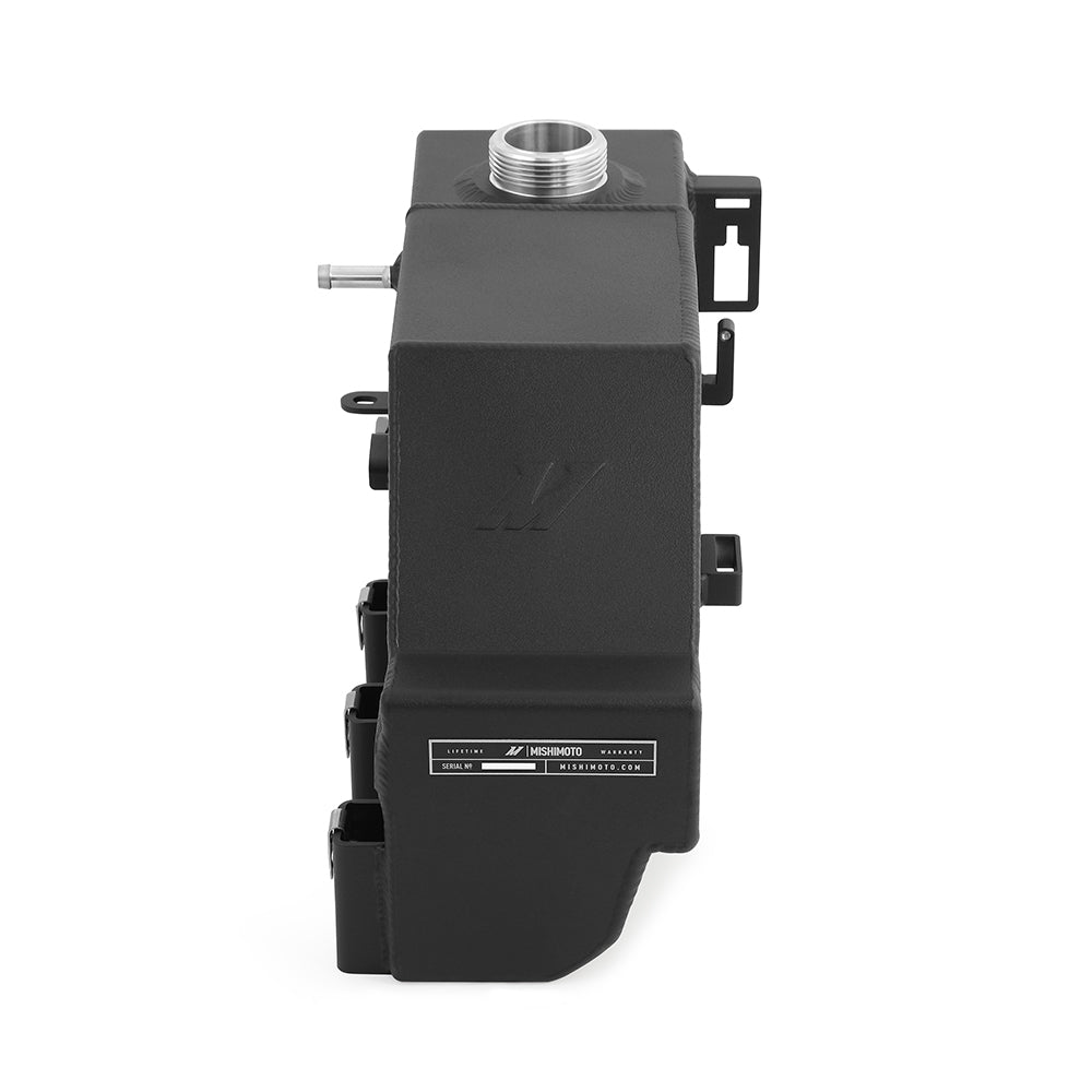 Mishimoto Aluminum Primary Degas Tank, Black, fits Ford 6.7L Powerstroke 2011-2019