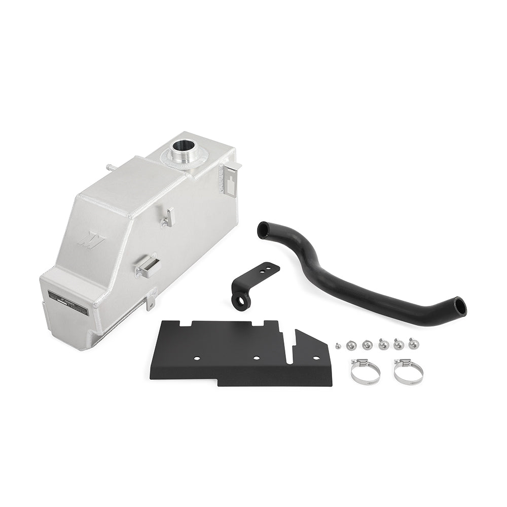Mishimoto Aluminum Primary Degas Tank, Natural, fits Ford 6.7L Powerstroke 2011-2019