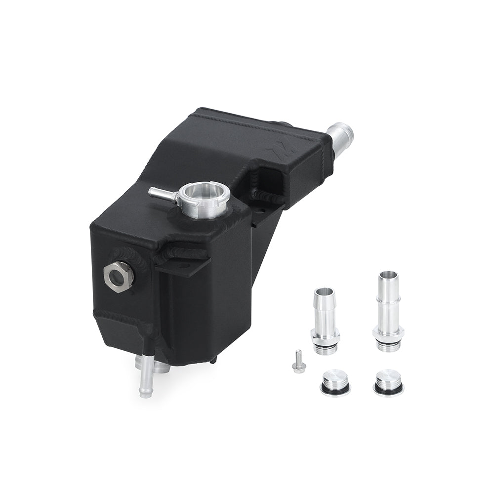 Mishimoto Aluminum Secondary Degas Tank, Black, fits Ford 6.7L Powerstroke 2011+