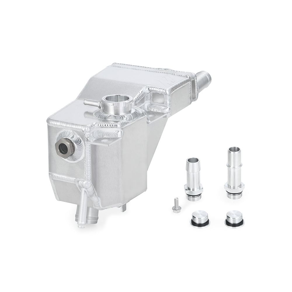 Mishimoto Aluminum Secondary Degas Tank, Natural, fits Ford 6.7L Powerstroke 2011+