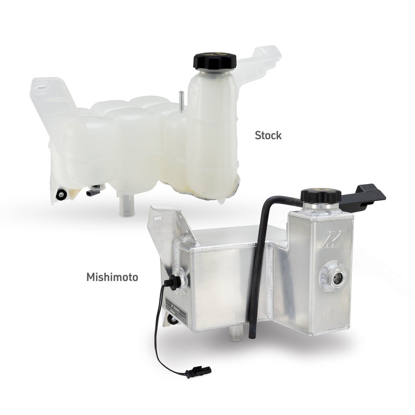 Mishimoto MMRT-RAM-19BK Aluminum Degas Tank, Natural, fits Ram 6.7L Cummins 2019+