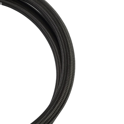 Mishimoto 6AN Braided Line, Black Nylon, 10 ft