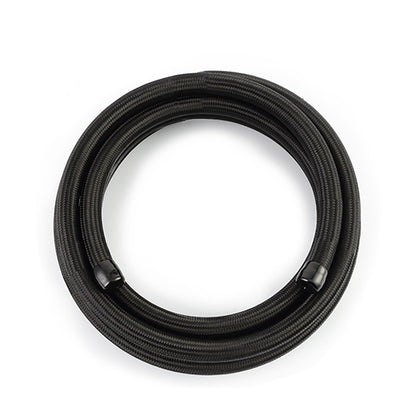 Mishimoto 8AN Braided Line, Black Nylon, 15 ft
