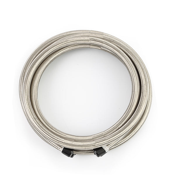 Mishimoto 8AN Braided Line, Stainless Steel, 15 ft