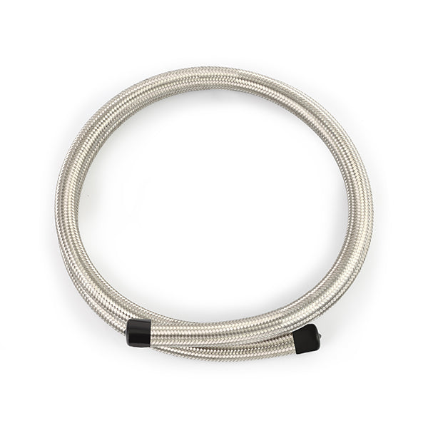 Mishimoto 6AN Braided Line, Stainless Steel, 6 ft - MMSBH-0672-CS