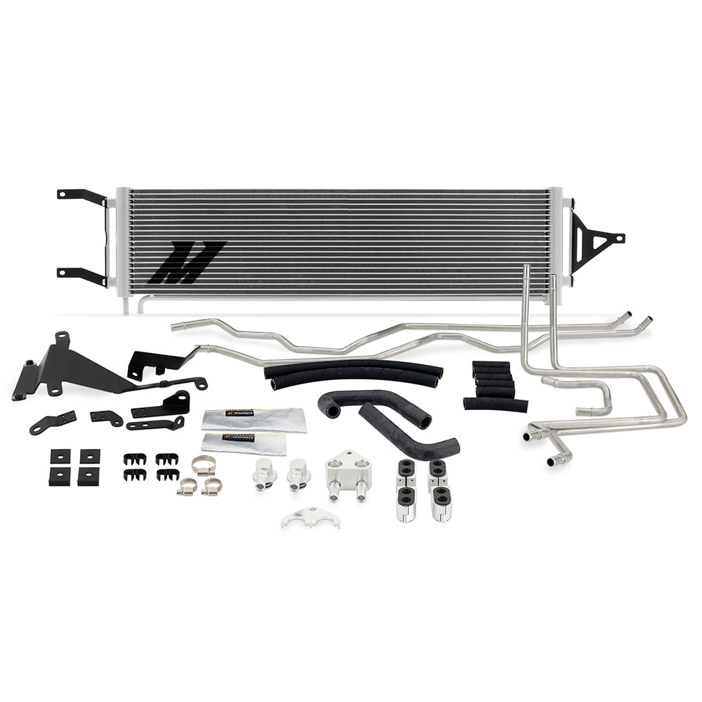 Mishimoto Transmission Cooler, Silver, fits Ford 6.7L Powerstroke 2020-2022