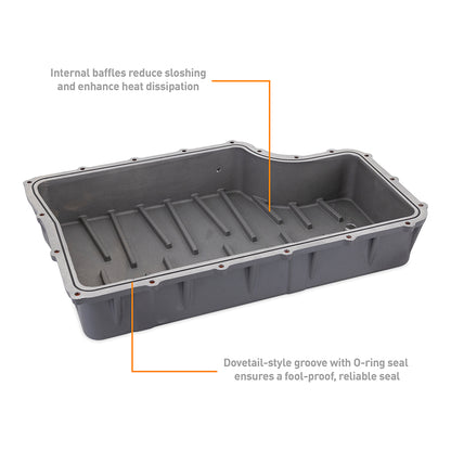 Mishimoto Aluminum Transmission Pan, fits Ford 6.7L Powerstroke 2011-2019