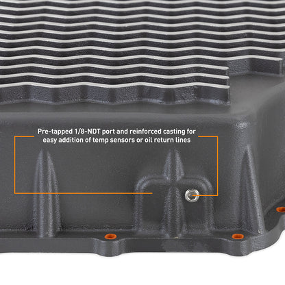 Mishimoto Aluminum Transmission Pan, fits Ford 6.7L Powerstroke 2011-2019