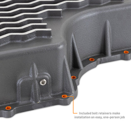 Mishimoto Aluminum Transmission Pan, fits Ford 6.7L Powerstroke 2011-2019
