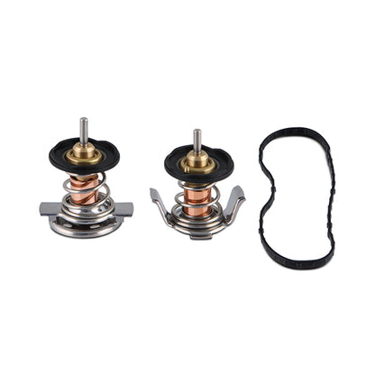 Mishimoto Thermostat, Low-Temp, Set of 2, fits Ford 6.4L Powerstroke 2008-2010