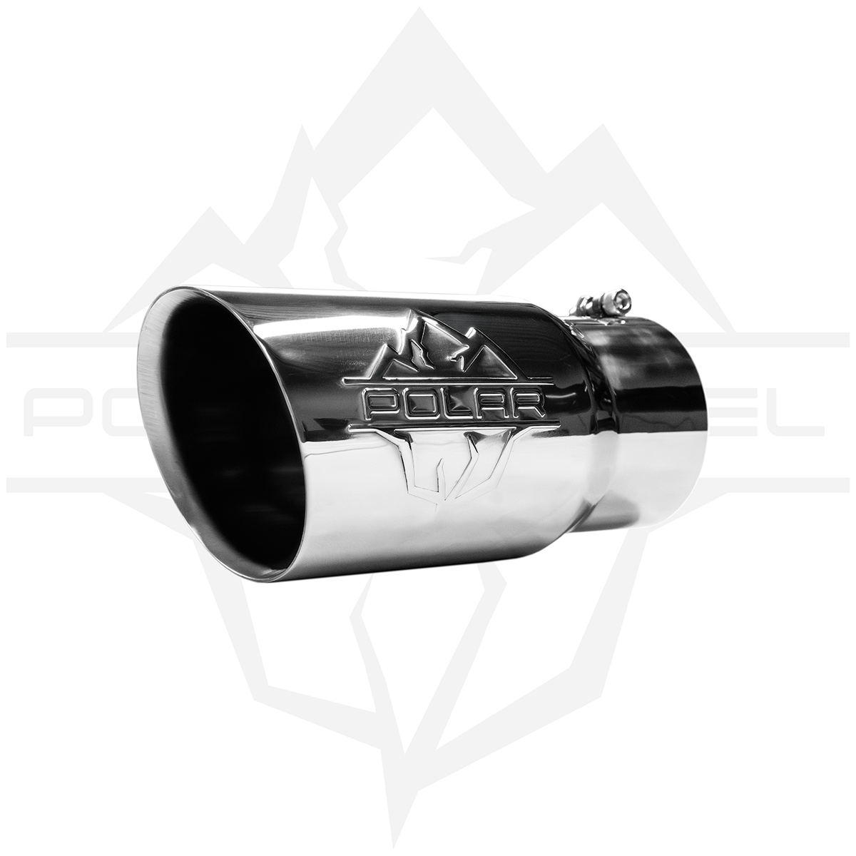 Polar 304SS Polished Oval Exhaust Tip