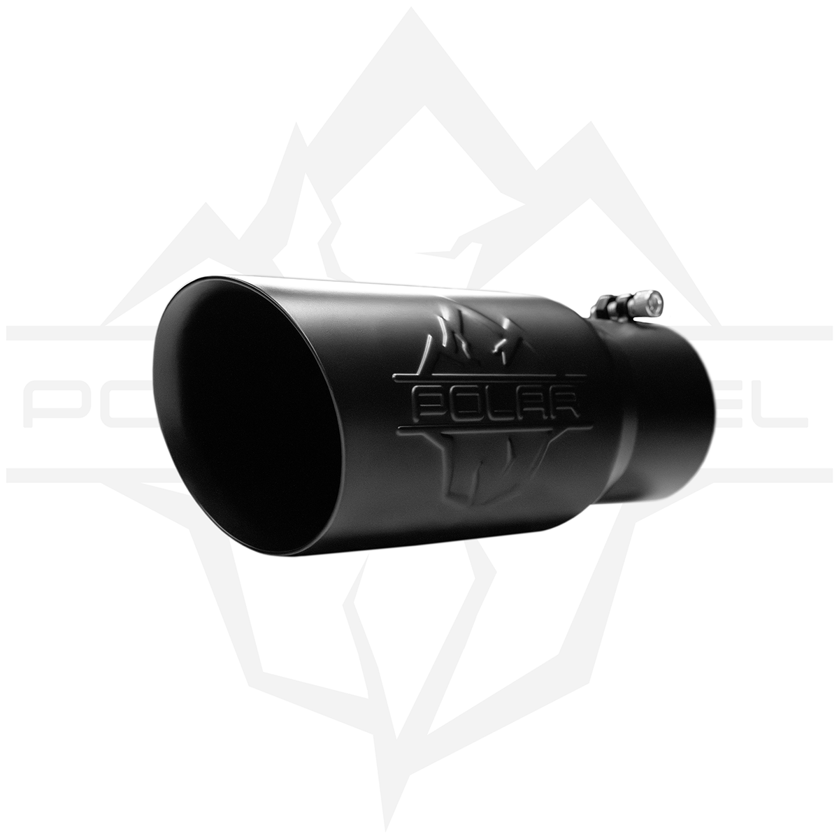 Polar 304SS Black Oval Exhaust Tip