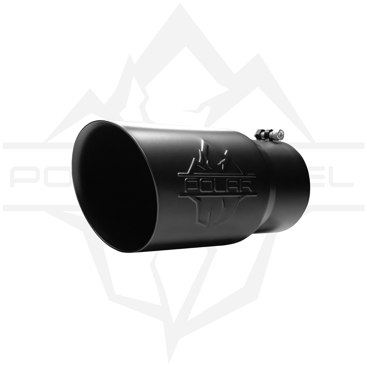 Polar 304SS Black Oval Exhaust Tip