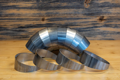 MBRP T304SS 4" Diameter, 180 degree, Pie Cut. PC15213