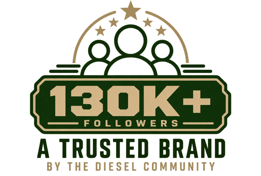 130,000+ followers — a trusted brand by the diesel community