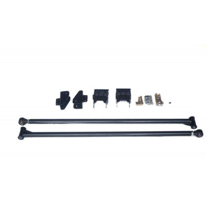No Limit Premium 2.0 Inch Diameter Traction Bars Black Semi Gloss Powder Coat for 05-20 Ford Superduty Short Bed with 4.0 Inch Per Axle