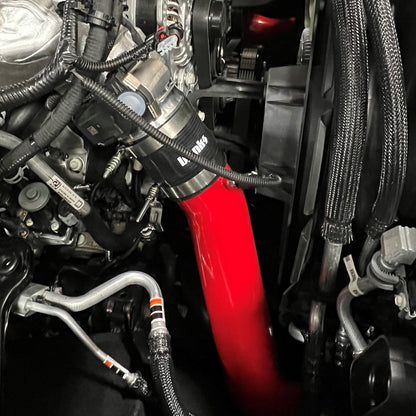 Banks Power Boost Tube Upgrade Kit Red powder-coated (Set) - Chevy/GMC 2020-2026 6.6L
