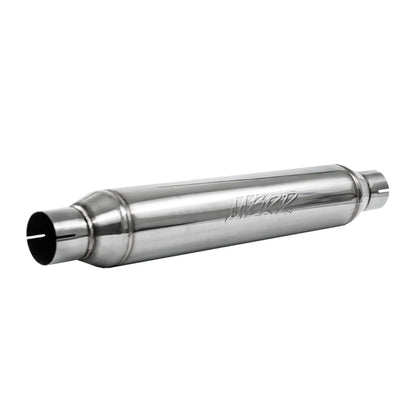 MBRP Resonator. 2.5in. Inlet. Outlet. 22in. body. 26in. overall. T304 R1016