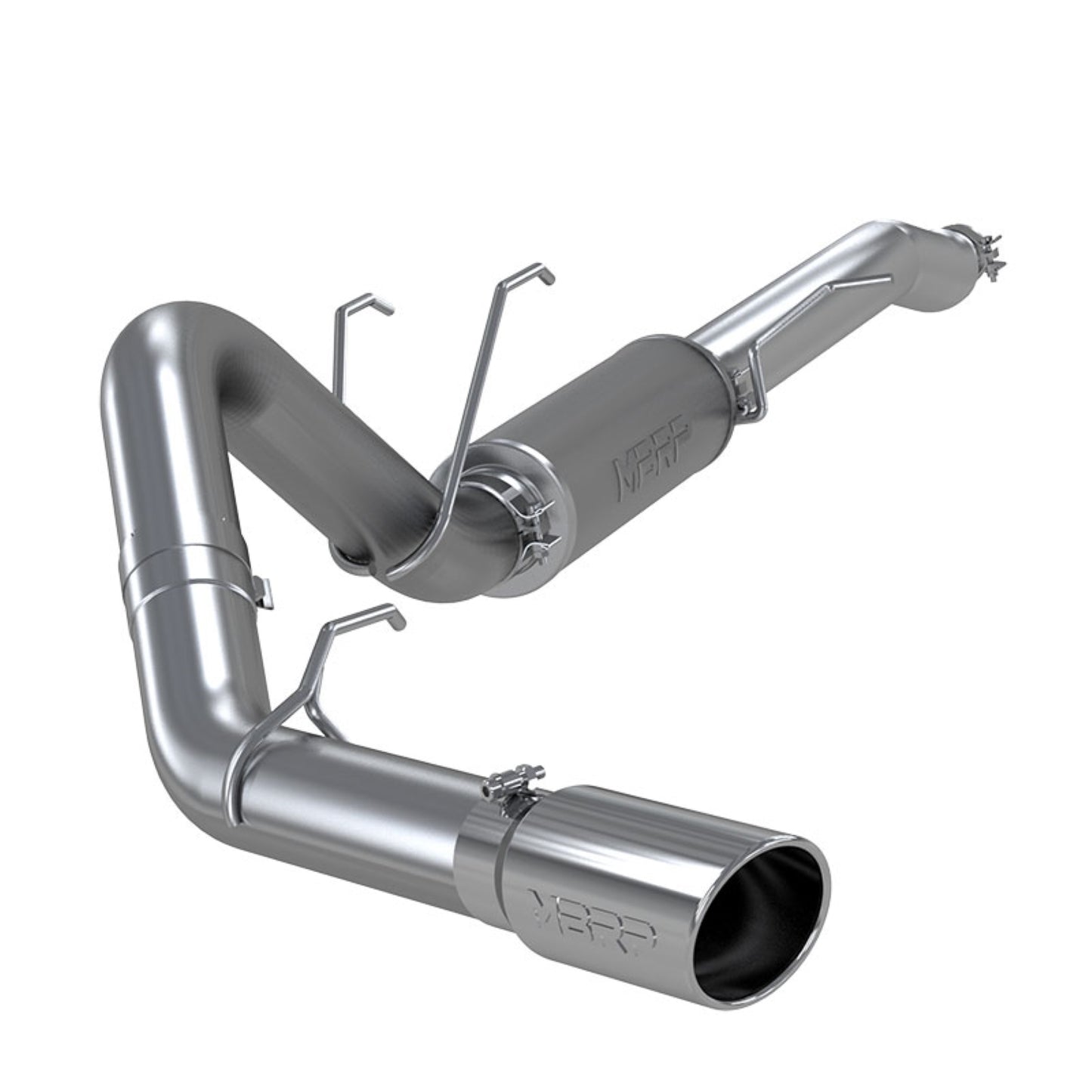 MBRP 4in. Resonator-Back. Single Side Exit. Street Version. AL S5247AL