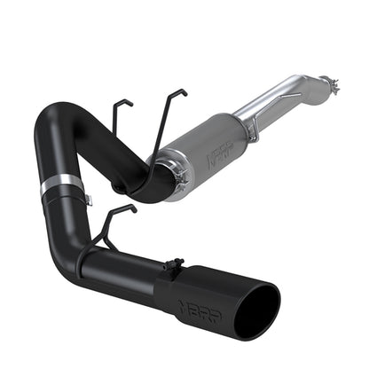 MBRP 4in. Resonator-Back. Single Side Exit. Street Version. BLK S5247BLK