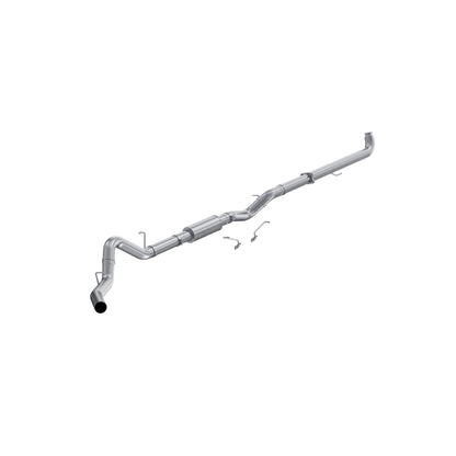 MBRP 4in. Downpipe-Back. Single Side Exit. AL S6005P