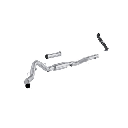 MBRP 4in. Cat-Back Single Side with Downpipe, AL. S6007P