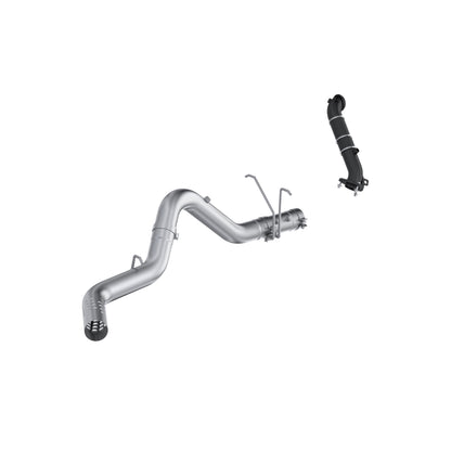 MBRP 4in. Filter Back Single Side with Downpipe, AL. S6009PLM