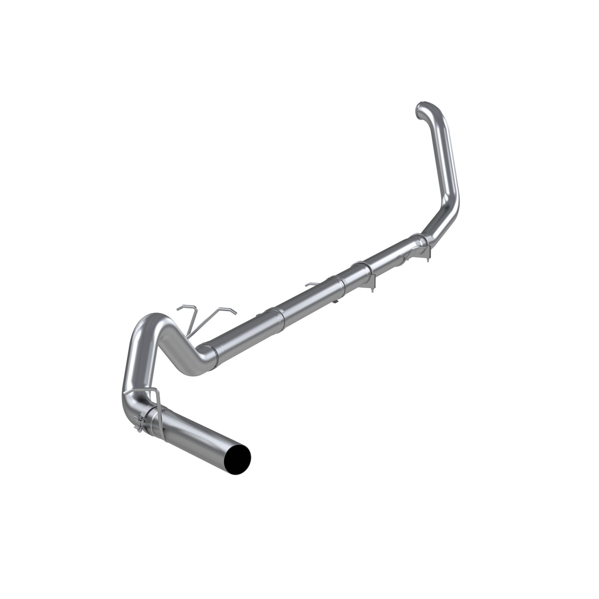 MBRP 4in. Turbo Back. Single Side Exit. No Muffler. AL S6200PLM