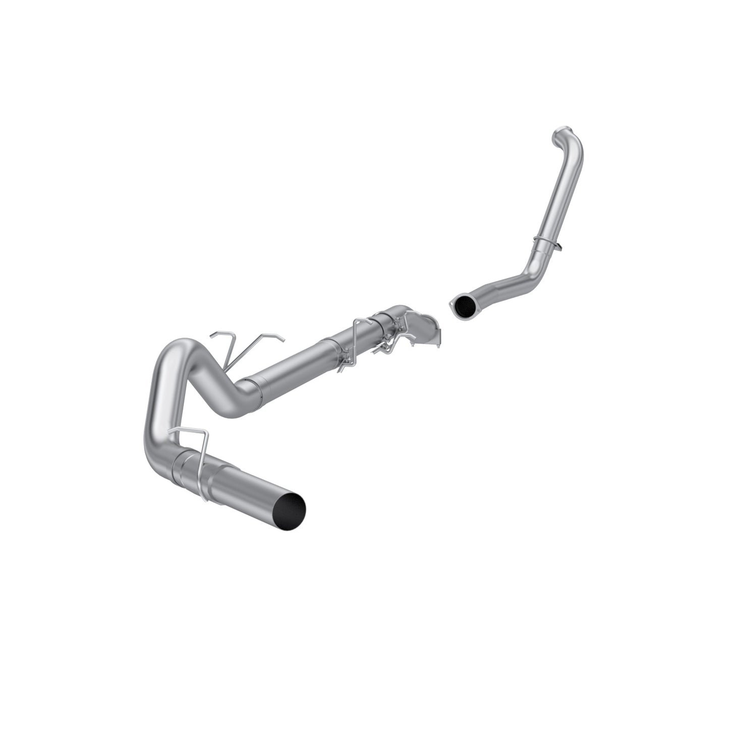 MBRP 4in. Turbo Back. Single Side. Retains Stock Cat. AL. No Muffler S6206PLM