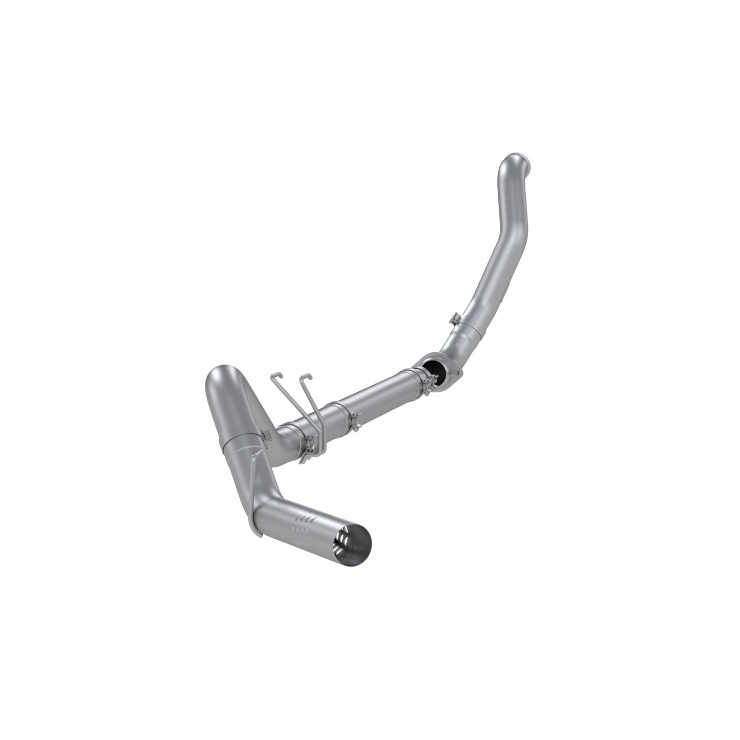 MBRP 4in. Filter Back Single Side with Downpipe, AL, No Muffler. S6282PLM