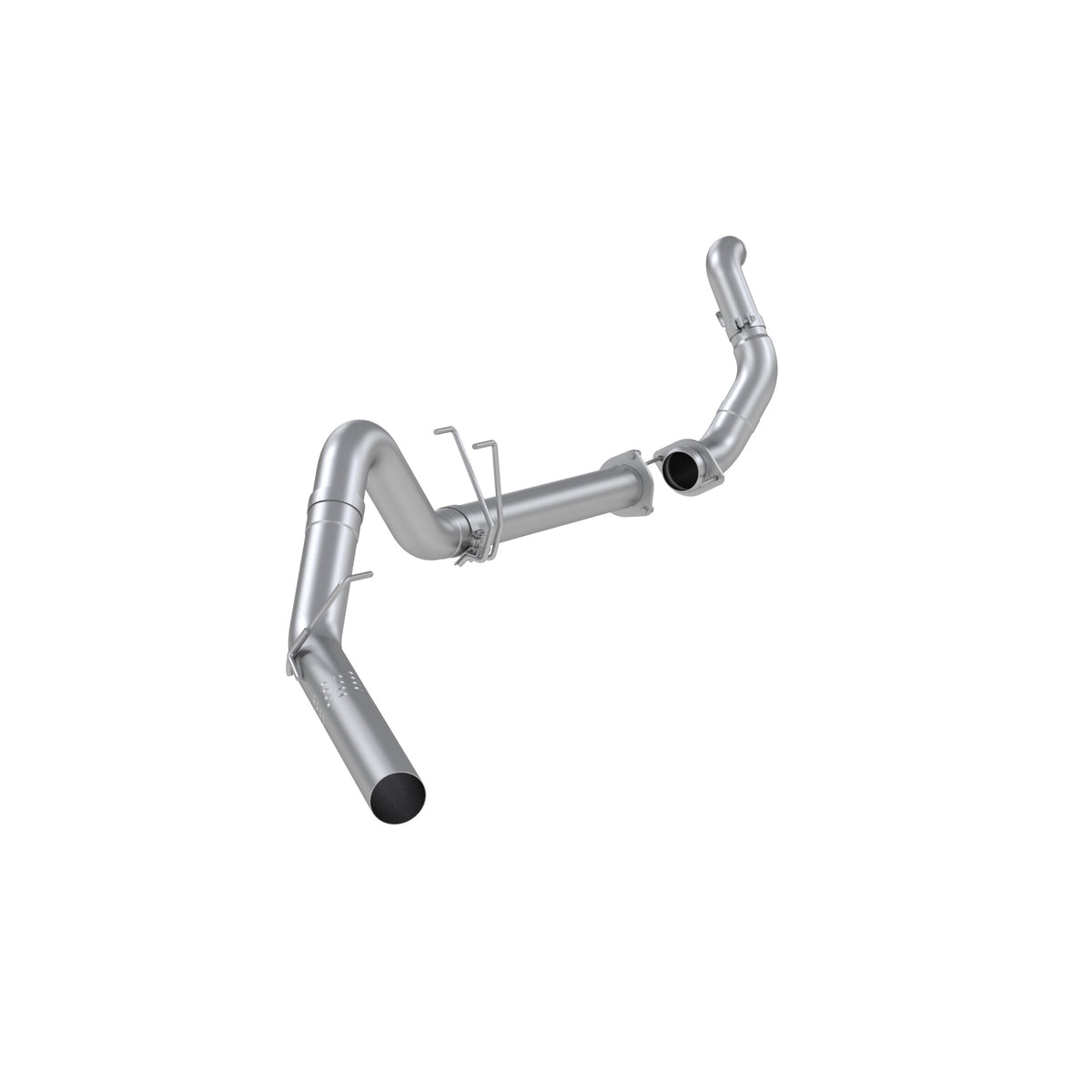 MBRP 4in. Filter Back Single Side with Downpipe, AL, No Muffler. S6284PLM