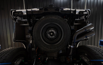 MBRP 4in. Filter Back. Single Side Dual Exit. BLK S6290BLK