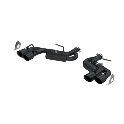 MBRP 2.5in. Axle-Back. Dual Rear Exit. Quad Tips. BLK S7039BLK