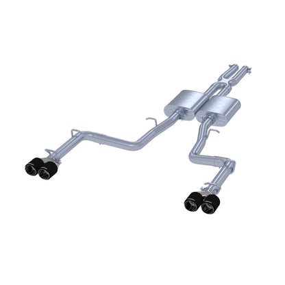 MBRP 2.5in. Cat-Back. Dual Rear Exit. T304. CF Tips S71113CF